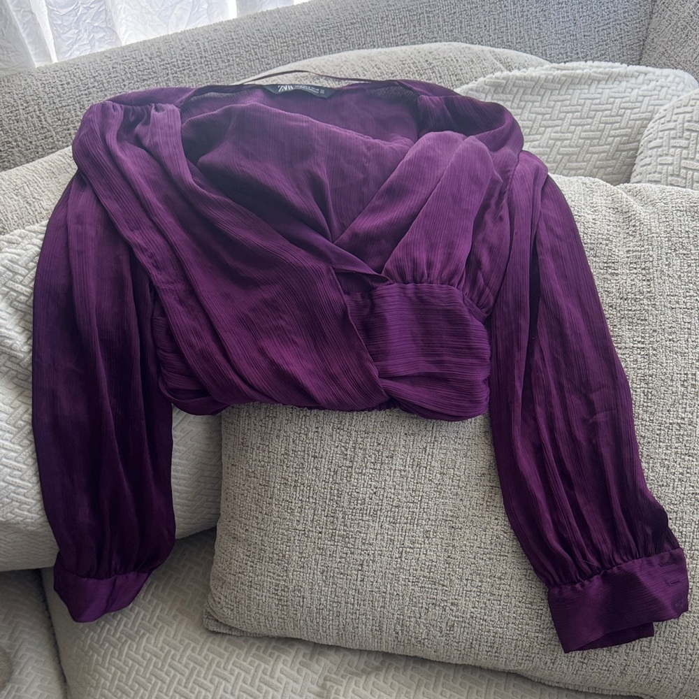 Zara Deep Purple Women's Blouse